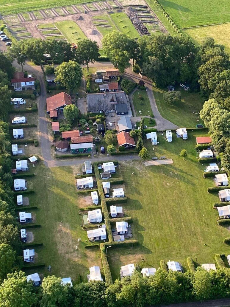 Camping Kostverloren in Nunspeet bovenaanzicht